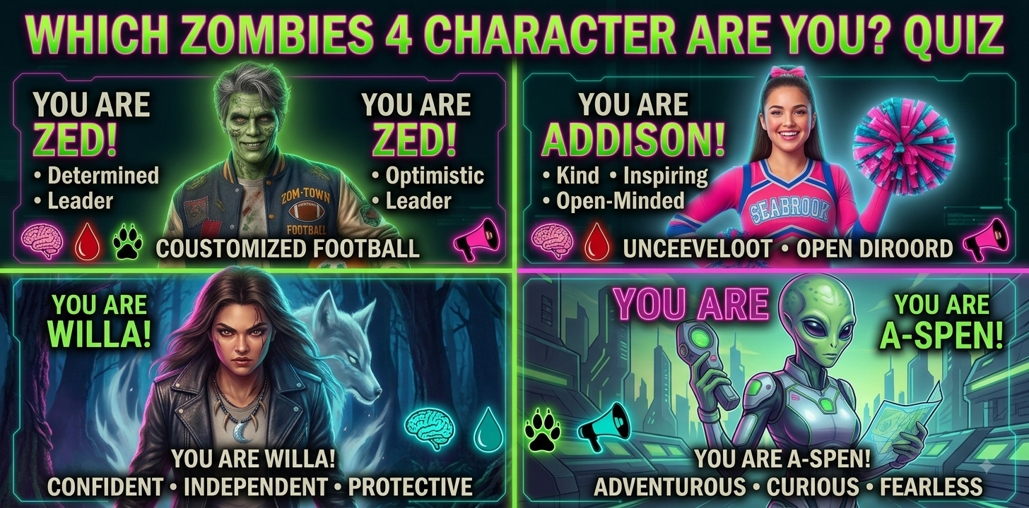 Which Zombies 4 Character Are You Quiz