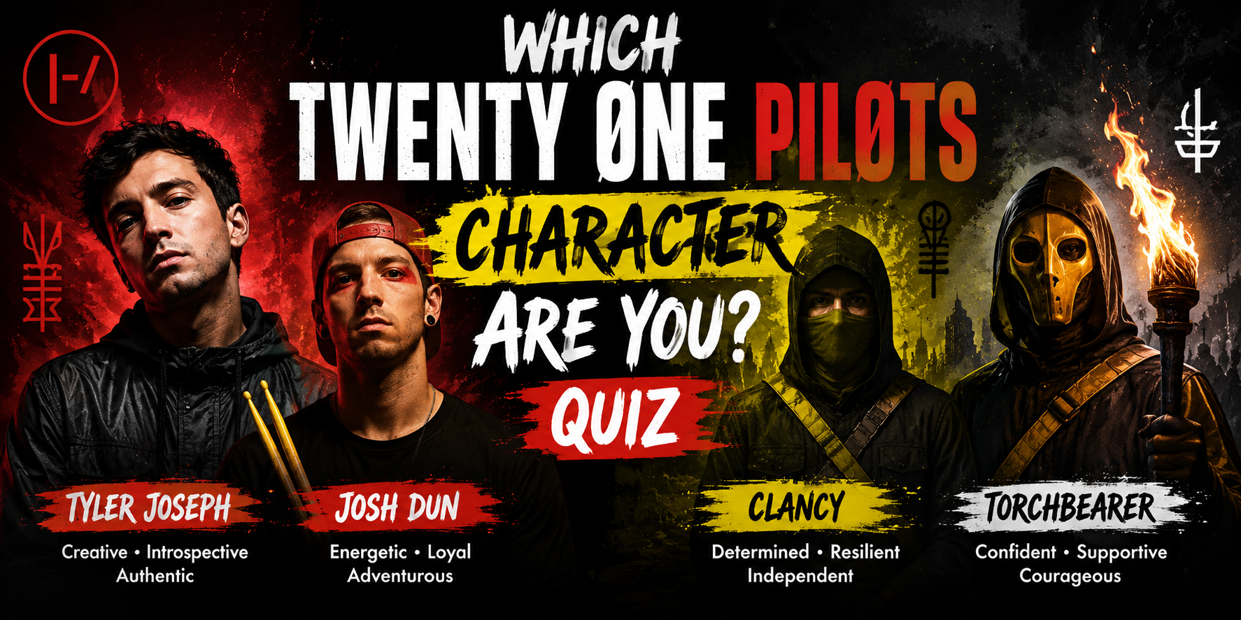 Which Twenty One Pilots Character Are You Quiz
