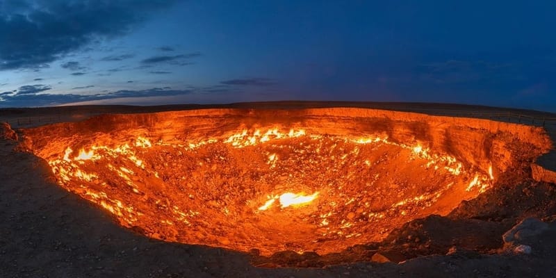 Darvaza Gas Crater Quiz: How Much You Know About Darvaza Gas Crater?